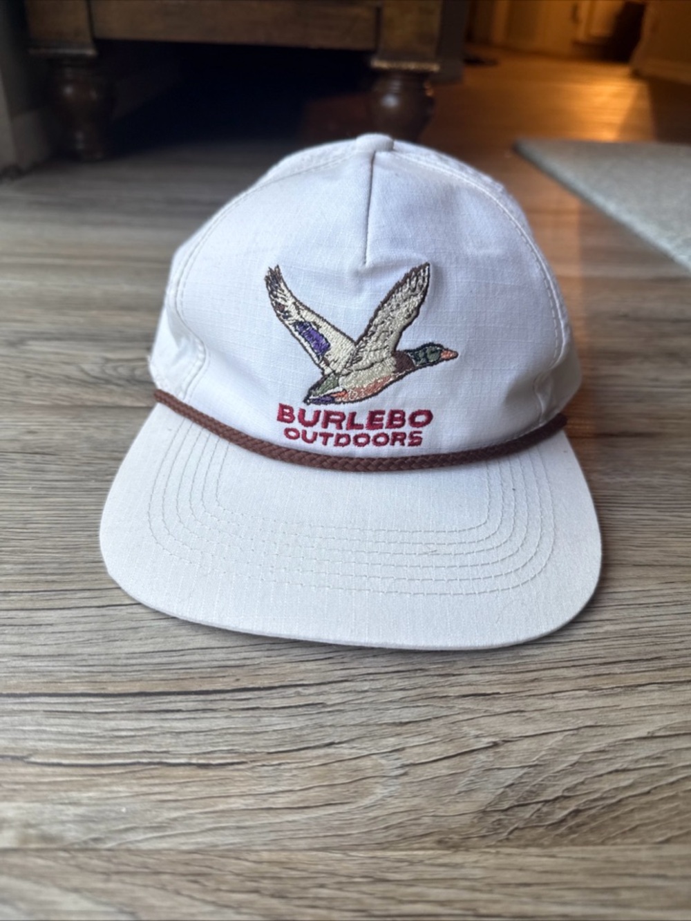 Burlebo Outdoors Wild Mallard Duck Logo Embroidered Rip Stop SnapBack Hat